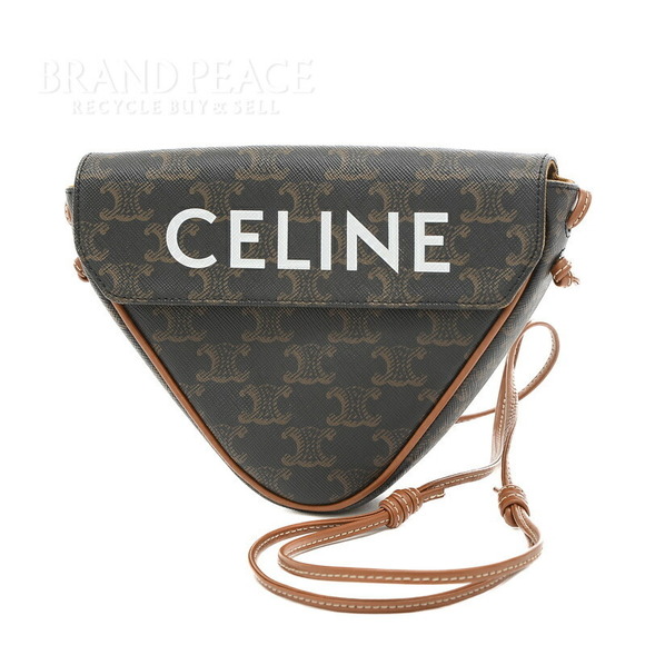 Celine Bag Shoulder Triangle Triomphe Tan - Picture 2 of 7
